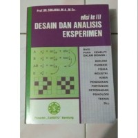 Disain dan Analisis Eksperimen